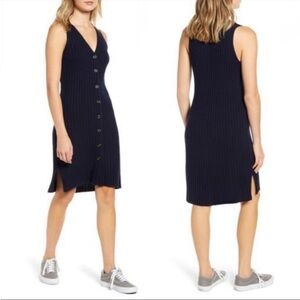 Madewell Button-Front Tank Sweater Dress- Size S